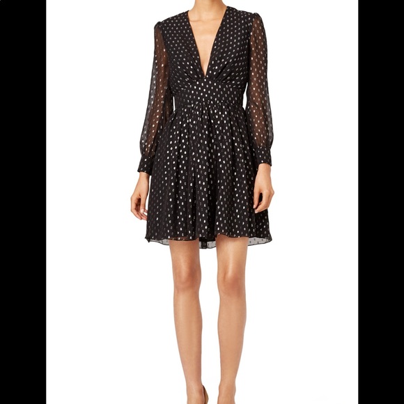 Jill Stuart Clipped Dots Mini Dress - Picture 7 of 7